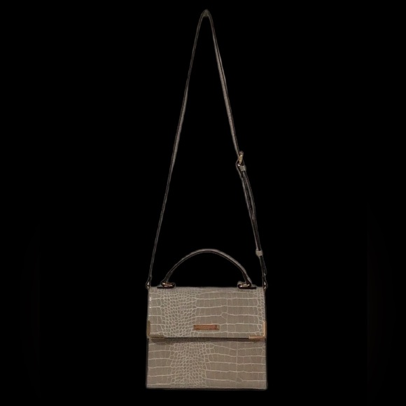 Dune London Faux Leather Animal Embossed Handbag, Shoulder Bag, Crossbody, Tan - Picture 3 of 12